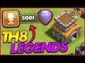 GETTING TO LEGEND LEAGUE AS A TH8!! | Trophy Push - Town Hall 8