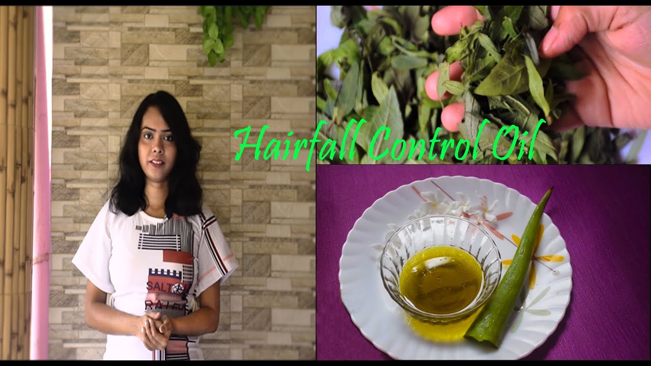 Hair fall control oil, made with bhringaraj. - YouTube