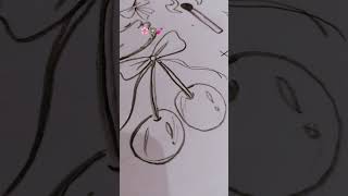 simple aesthetic drawing ideas#crafted girl#Short # youtube