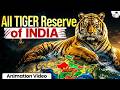 Complete 58 Tiger Reserves of India Explained Through Map | Indian Tiger Reserves | StudyIQ IAS