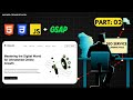 SEO Service Landing Page | Part: 02 | GSAP | Mayars Coding School | Modern UI/UX