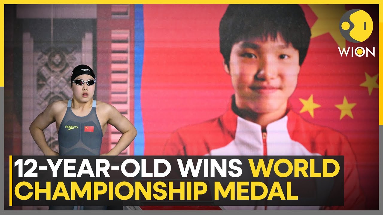 12-Year-Old Swimmer Yu Zidi Wins World Championship Medal | WION Sports