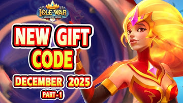 Idle War New Redeem Code | Idle War Legendary Heroes New Gift Code December 2025 (Part-1)