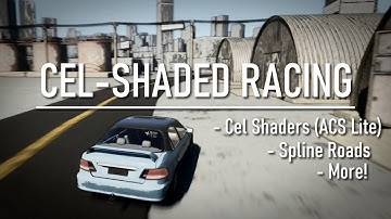 CEL-SHADED RACING | UE5 Realtime Cel Shaders Level Build
