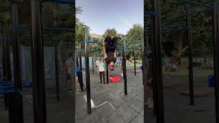 Learning reverse pullover is now easy!! Callisthenics time!!