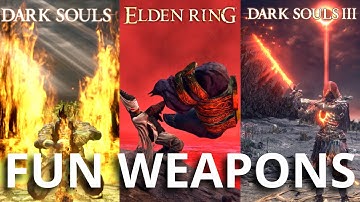 Most Fun Weapon In Every Soulsborne Game! #fromsoftware