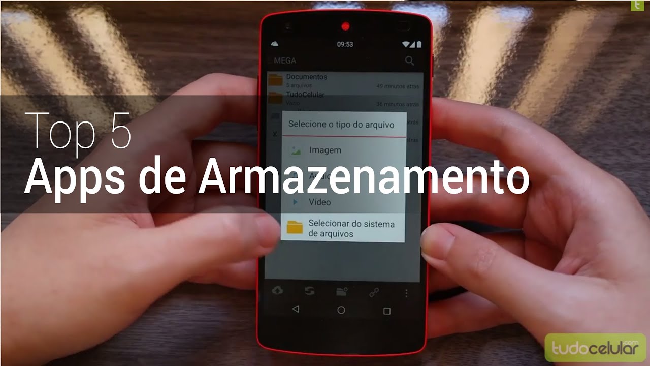 Top 5 Apps de Armazenamento Android YouTube