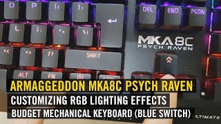 Gene Customizing Armaggeddon MKA8C Psych Raven RGB Lighting Keyboard screenshot 5