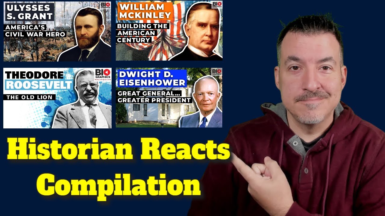 Biographics Presidential Collection (Grant, McKinley, Roosevelt, Eisenhower) - Reaction Compilation