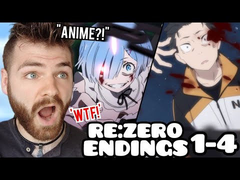 First Time Reacting to "Re:ZERO Endings (1-4)" | Non Anime Fan!