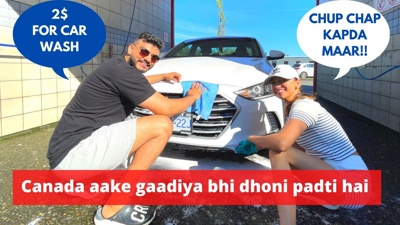 Price of car wash in Canada Car wash Surrey Vancouver vlog Canada Vlog Self car Wash