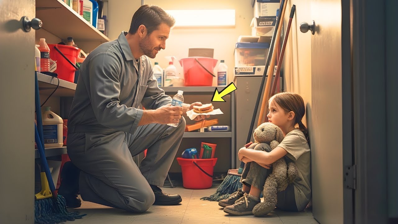A Single Dad Janitor Cared for a Sick Girl Every Day, One Day, 6 SUVs Pulled Up to His House