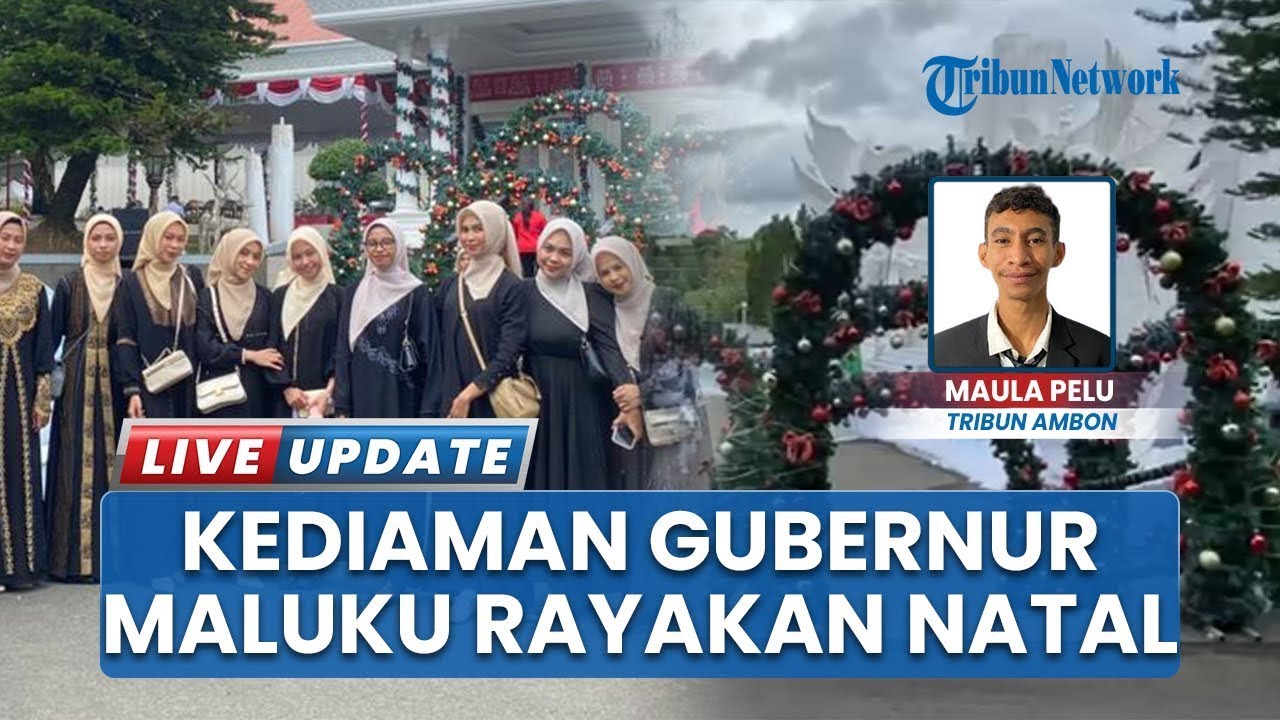 Perdana! Perayaan Natal di Kediaman Gubernur Maluku, Hendrik Lewerissa Buka Pintu Bagi Warga Ambon