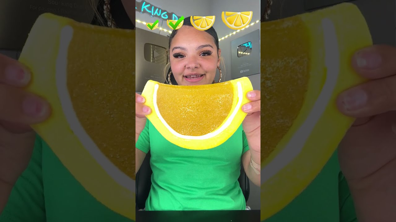 Sour Family Gummy Lemon Challenge 