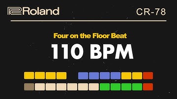 Roland CR-78 Four On The Floor 110 BPM Backing Track