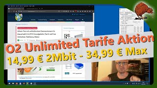 O2 Unlimited für 14,99 Euro im Monat - 34,99 für Max Tarif