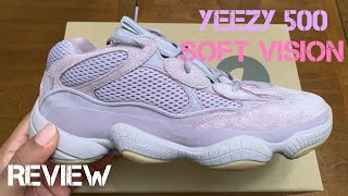 Adidas Yeezy 500 Soft Vision Unboxing, Detailed Review. Purple Yeezy 500 Review w/McFly KOF. screenshot 2