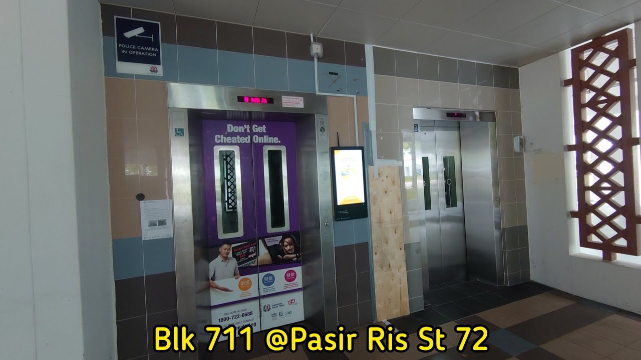 Blk 711 Pasir Ris - 1994 Express Elevator [Lift A] (Retired) - YouTube