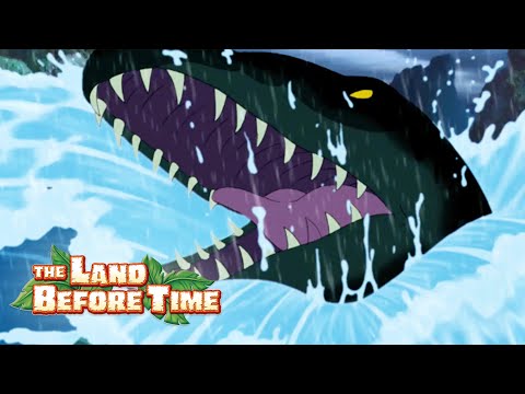 Swimming Sharptooth! | The Land Before Time | Mega Moments