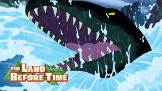 Swimming Sharptooth! | The Land Before Time | Mega Moments