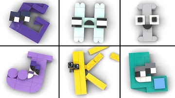 Making Alphabet Lore (G-L) with LEGO - GHIJKL