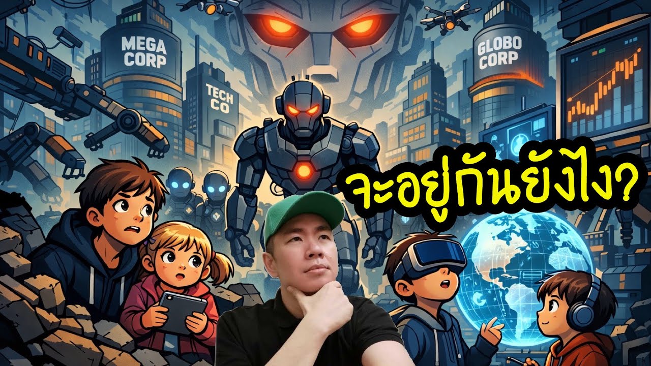 ⁣Gen Z – Gen Alpha จะอยู่ยังไง? 😰🤖ในยุค AI ที่บริษัทยักษ์ใหญ่คุมเกมทั้งโลก