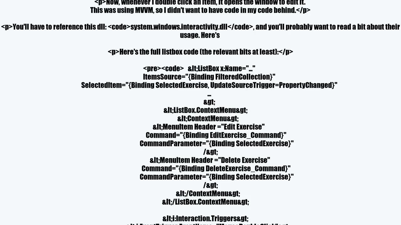 WPF How to make listbox items editable?