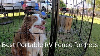 Portable RV Fence for Camping with Pets  FXW Dog PlayPen