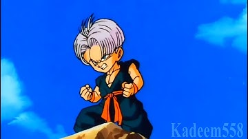 Kid Trunks Turns Super Sayain And Saves Vegeta From Majin Buu