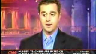 Michael Hussey on CNN discussing RateMyTeachers.com