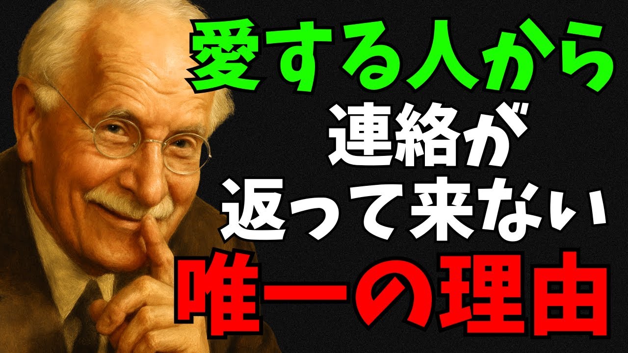 【ユング心理学×恋愛】なぜ大切な人ほど、突然音信不通になるのか？？