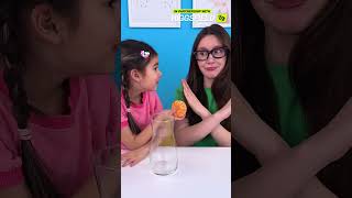 Mandarin Floating Hack! 🍊 Fun STEM Science #kids #shorts