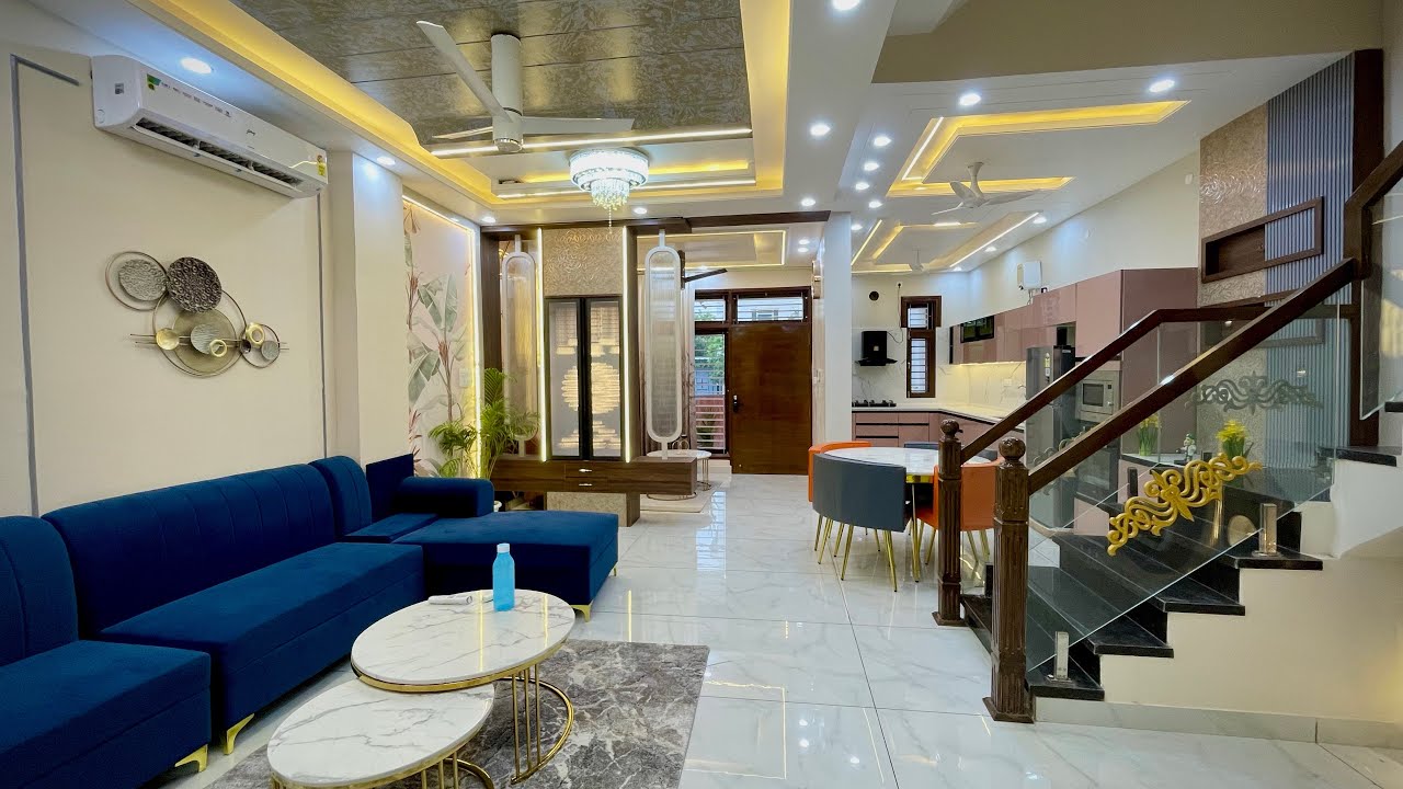 Inside Tour of 155 Gaj Ultra modern Individual 4Bhk house design ...