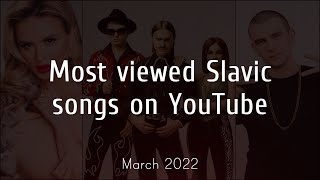 Most Viewed Slavic Songs on Youtube - March 2022