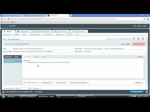 Event Monitoring with Zend Server in the Zend Developer Cloud