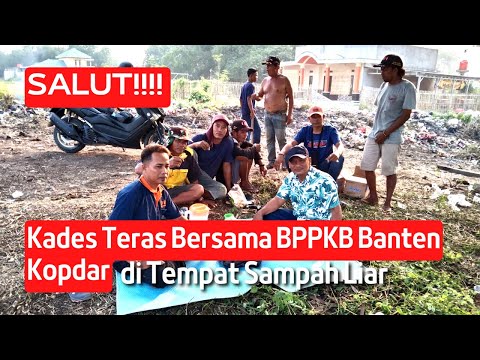 Ormas BPPKB Banten bersama Kades Teras Kopdarnya kok di Tempat Sampah?