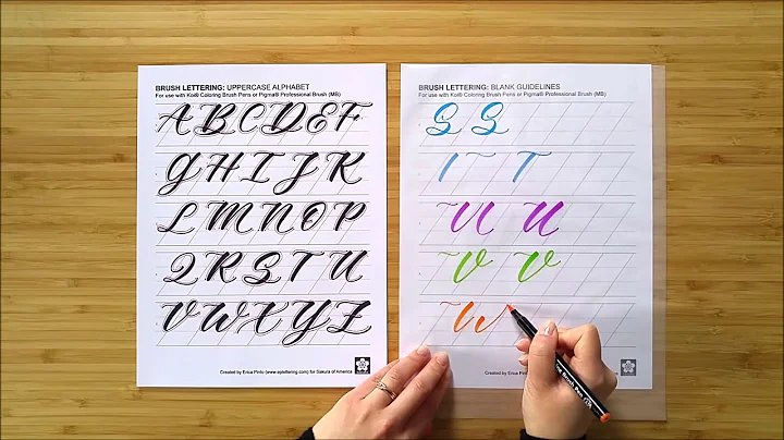 How to Brush Letter with Erica Pinto - Uppercase A...