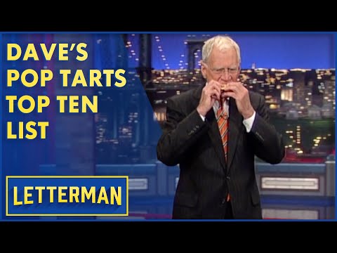 Dave's Top Ten Other Names For Pop Tarts | Letterman