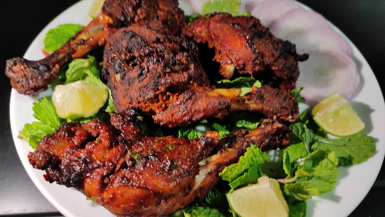 Tandoori chicken//Restaurant style chicken tandoori in microwave otg
