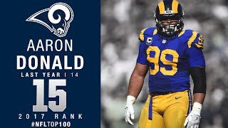 #15: Aaron Donald (DT, Rams) | Top 100 Players of 2017 | NFL