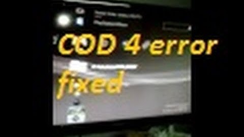 Call of Duty 4  How to fix Fatal Error ps3 2014