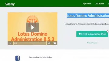 Lotus Domino Admin Training 50% Discount Coupon Free Java Training -