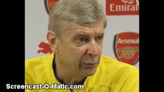 Arsene Wenger replying for Alan Pardew comments before Man City v Arsenal 18.01.2015