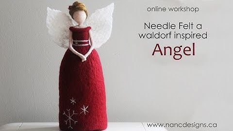 Needle Felted Angel Tree Topper Tutorial