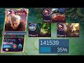 141k damage taken this build is really good on tanky enemy  yu zhong spell vamp