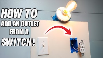 How To Add An Outlet From A Light Switch! Step-By-Step EASY DIY!