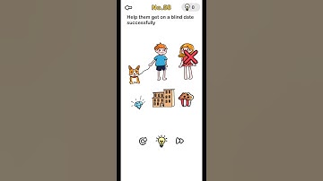 Brain Out Level 58 Help them get on a blind date successfully Answers