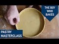 How to make sweet shortcrust pastry, line a tart tin and blind bake - The Boy Who Bakes