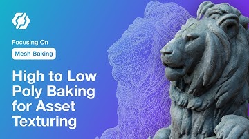 Bake High to Low Poly Mesh Maps for Asset Texturing Projects in InstaMAT Studio