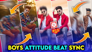 kinemaster trending boys attitude beat sync video editing tutorial in Kannada 2022 | @NScreation7